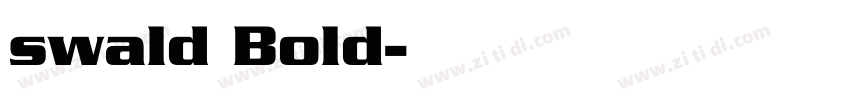 swald Bold字体转换